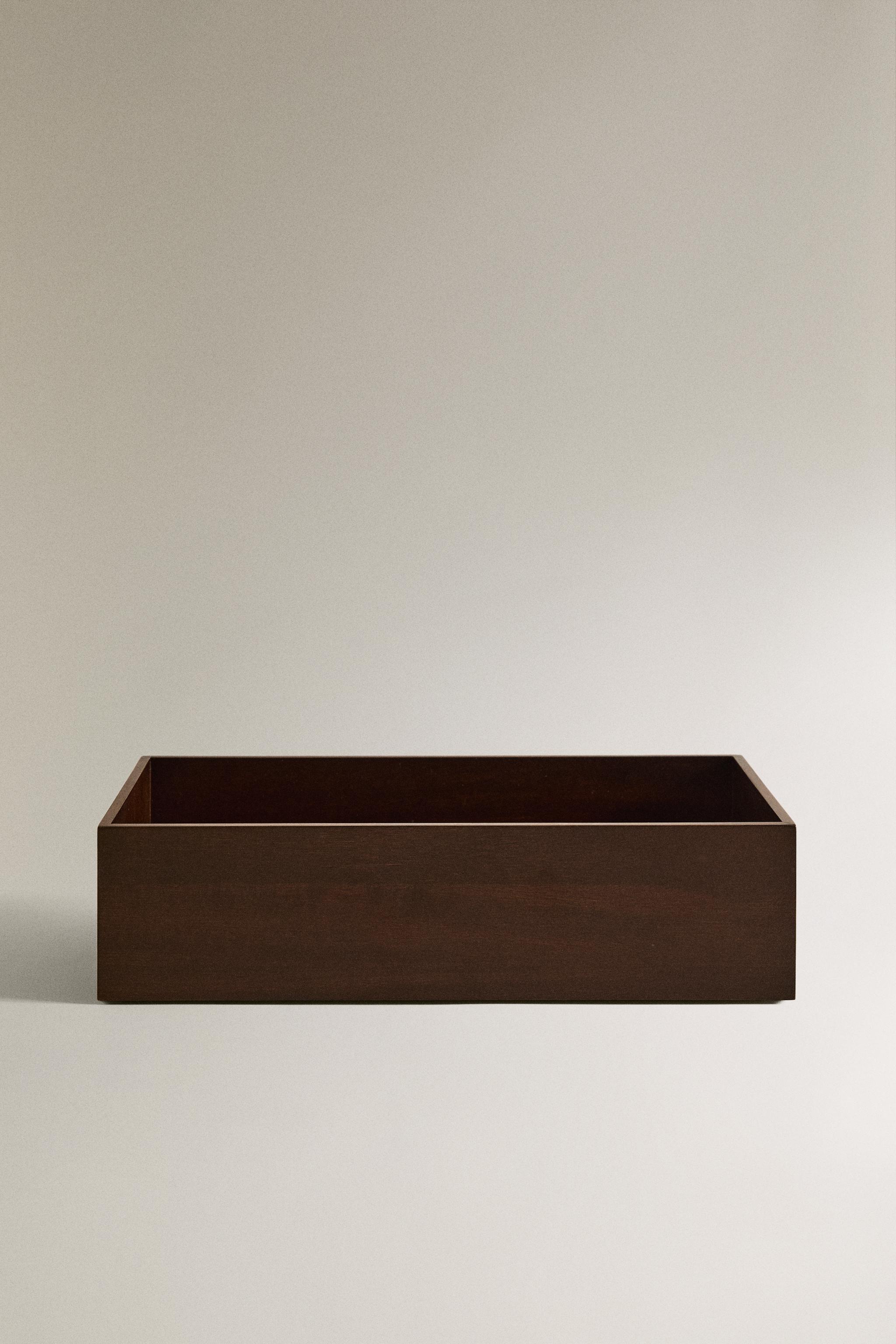 WOODEN MAKE-UP ORGANIZER BOX